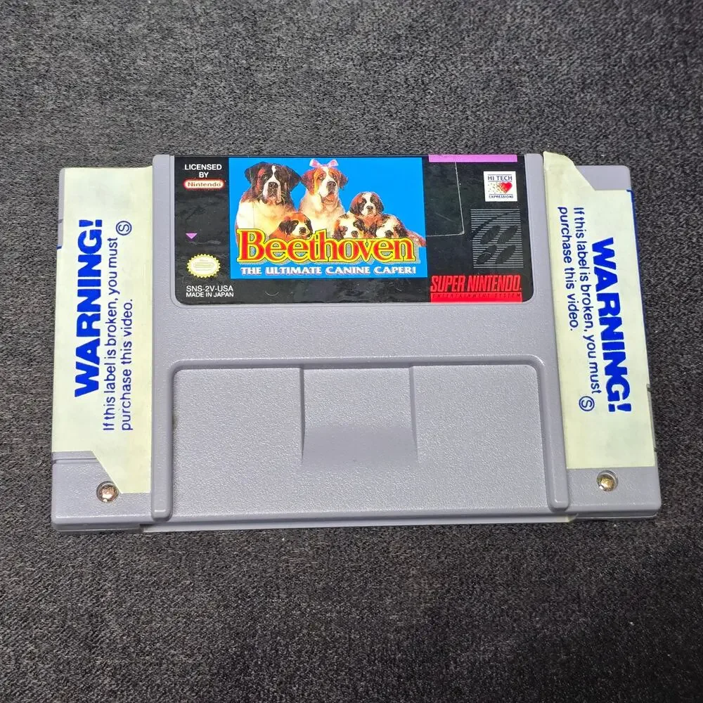 Super Nintendo Beethoven The Ultimate Canine Caper Hi Tech SNES Video Game & Box
